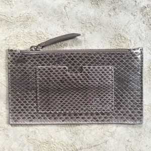 Love Alex Mini Water Snake Leather Zip Pouch